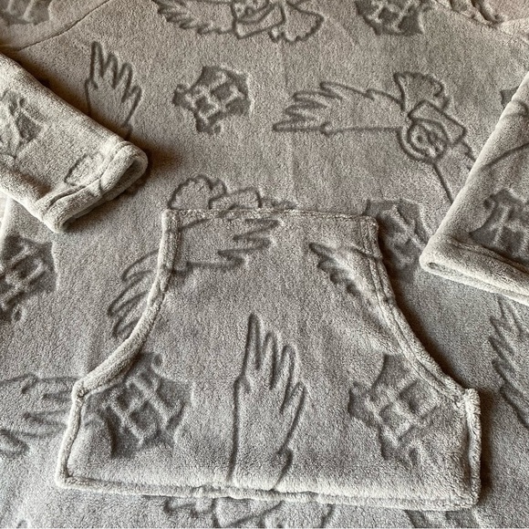 Wizarding World of Harry Potter Hedwig Fleece Lounge Hoodie Gray Size Small - Picture 9 of 14